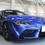 ガラスコーティング 愛知県新城市より トヨタ スープラ 入庫です。